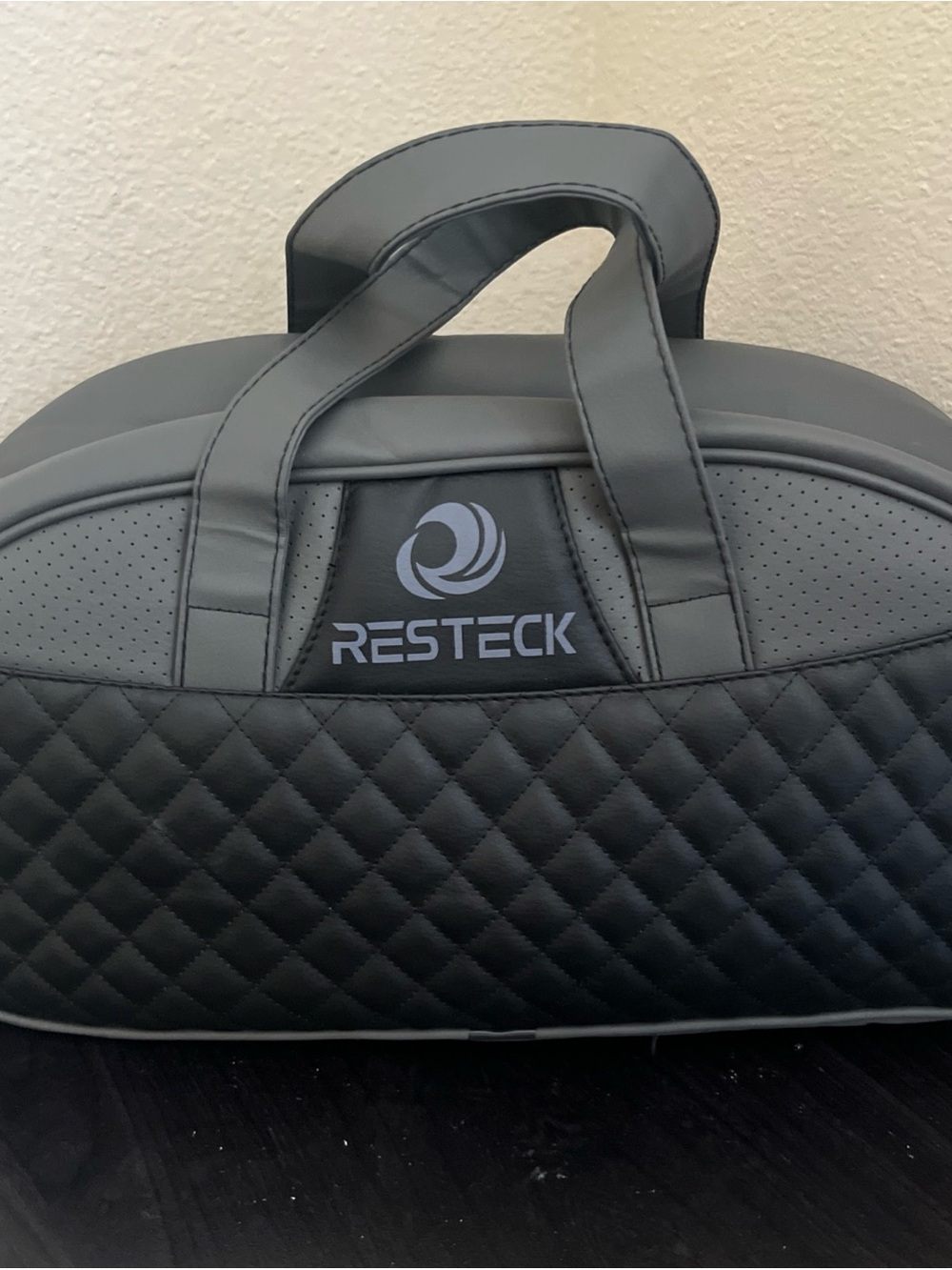 Black Quilted Travel Bag